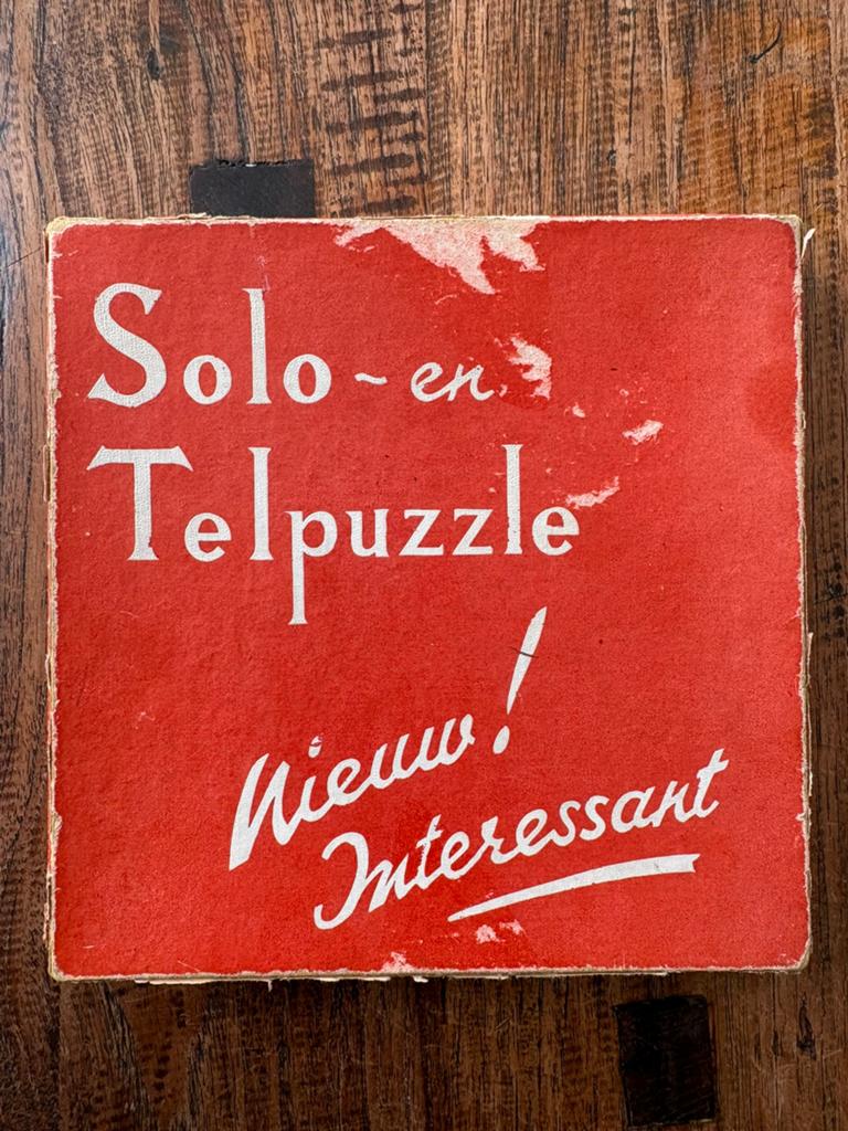 Solo - en Telpuzzle (oud Nederlands solitaire spel), Een of twee spelers, Ophalen of Verzenden, Gebruikt