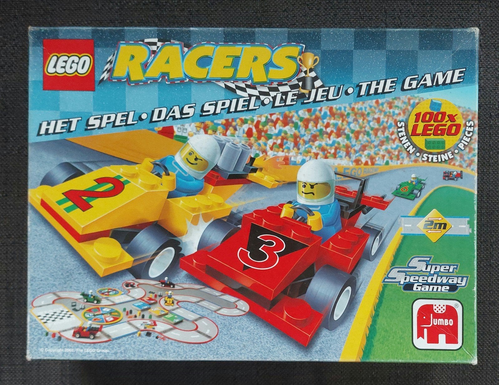 Lego Racers Super Speedway Game - Bordspel 00746, Gebruikt, Ophalen of Verzenden, Racers, Complete set