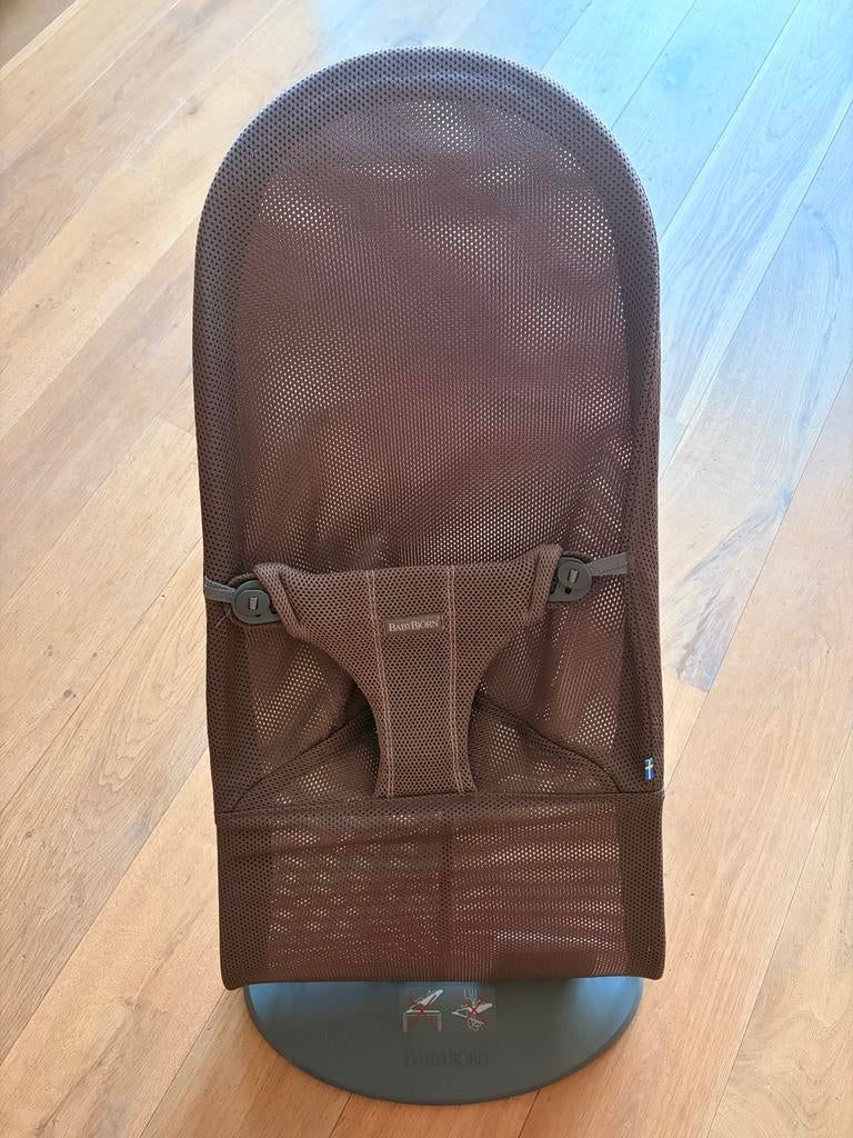 Unieke BabyBjörn Balance Soft/Bliss Wipstoel Bruin Mesh, Verstelbaar, Wipstoel, Zo goed als nieuw, Ophalen