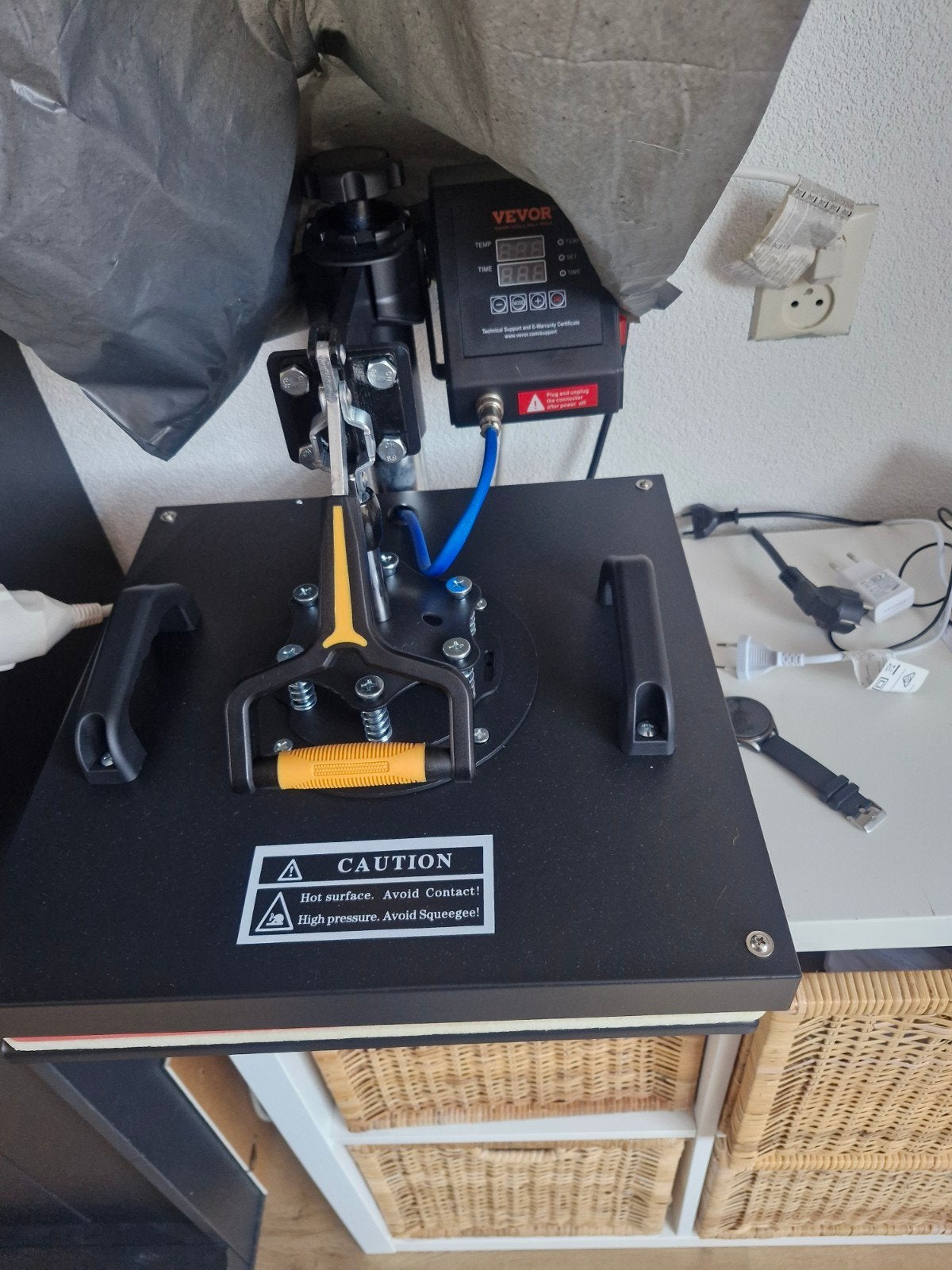 Vevor 5-in-1 Hittepers Machine voor T-shirts en meer, Ophalen