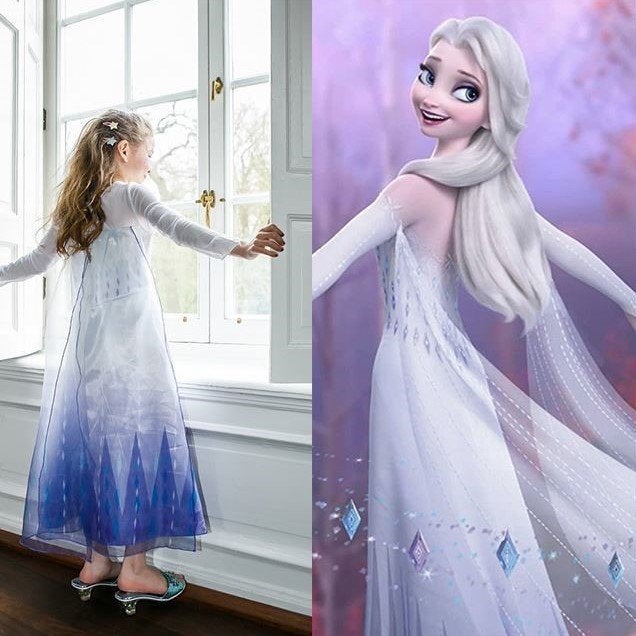 Stuntprijs ! Kado Tip! Mt. 116-122 Mooie Elsa Prinsessenjurk, Ophalen of Verzenden, Nieuw, 110 t/m 116, Meisje