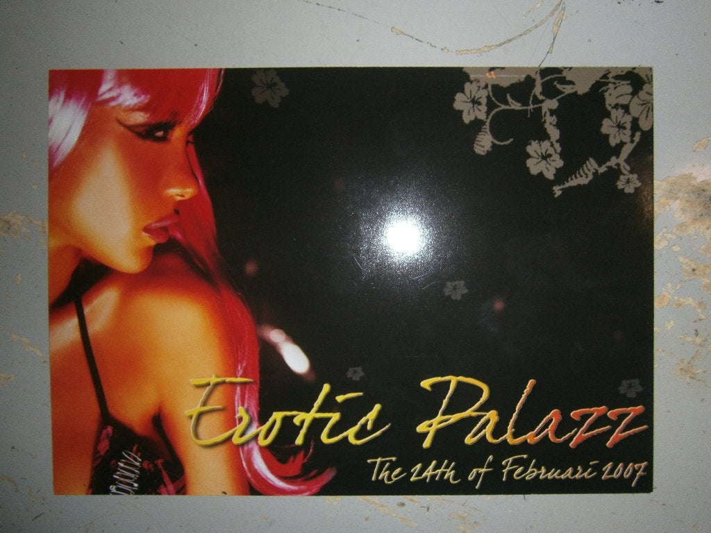 Erotic Palazz 24-2-2007 Flyer - Palazz te Woerden. 4 Strings, Verzamelen, Ophalen, A4 of kleiner, Rechthoekig Liggend, Zo goed als nieuw