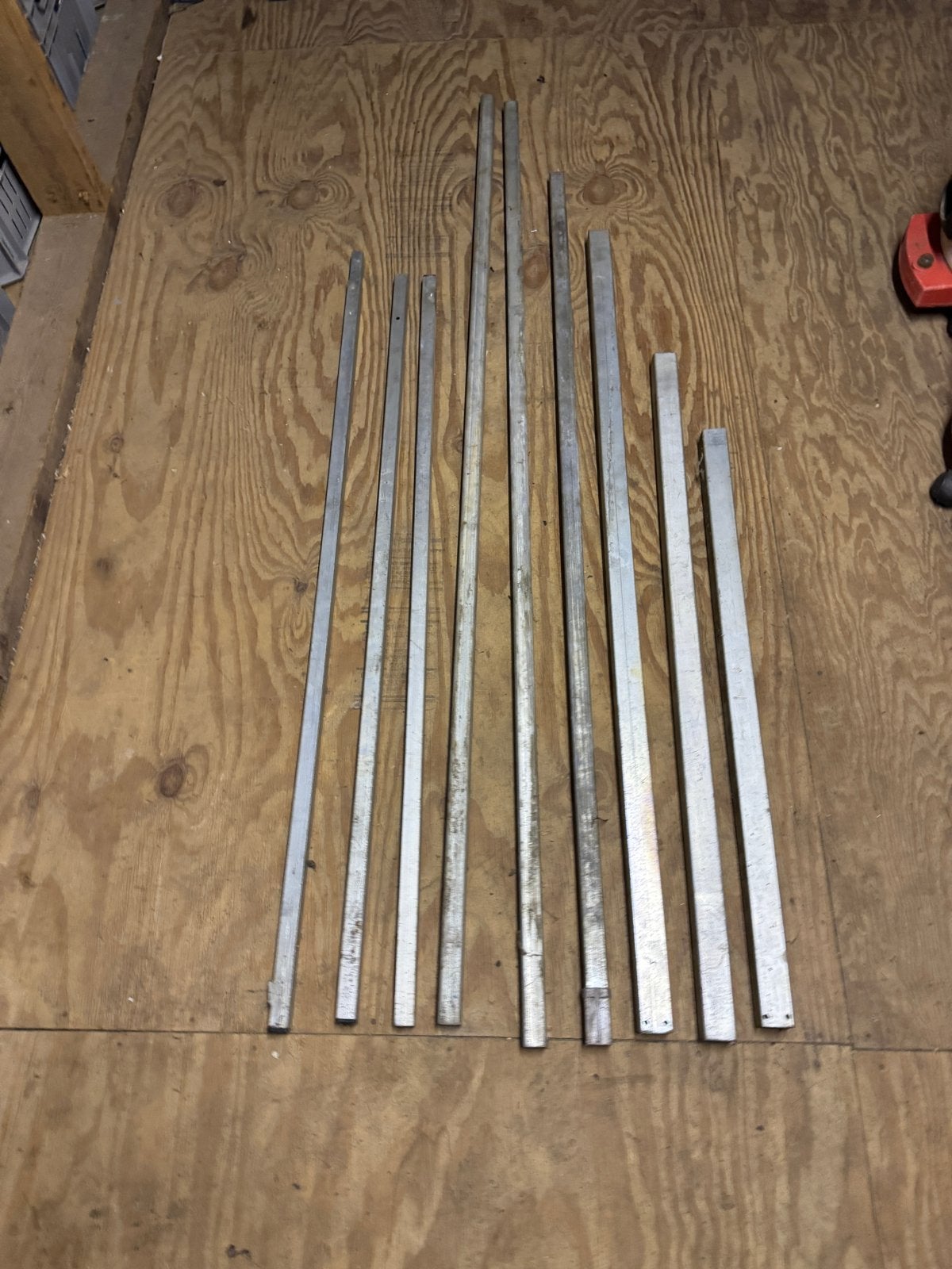 Metalen kokerprofielen diverse afmetingen (foto 1), Doe-het-zelf en Verbouw, Metalen, Ophalen, Gebruikt, IJzer