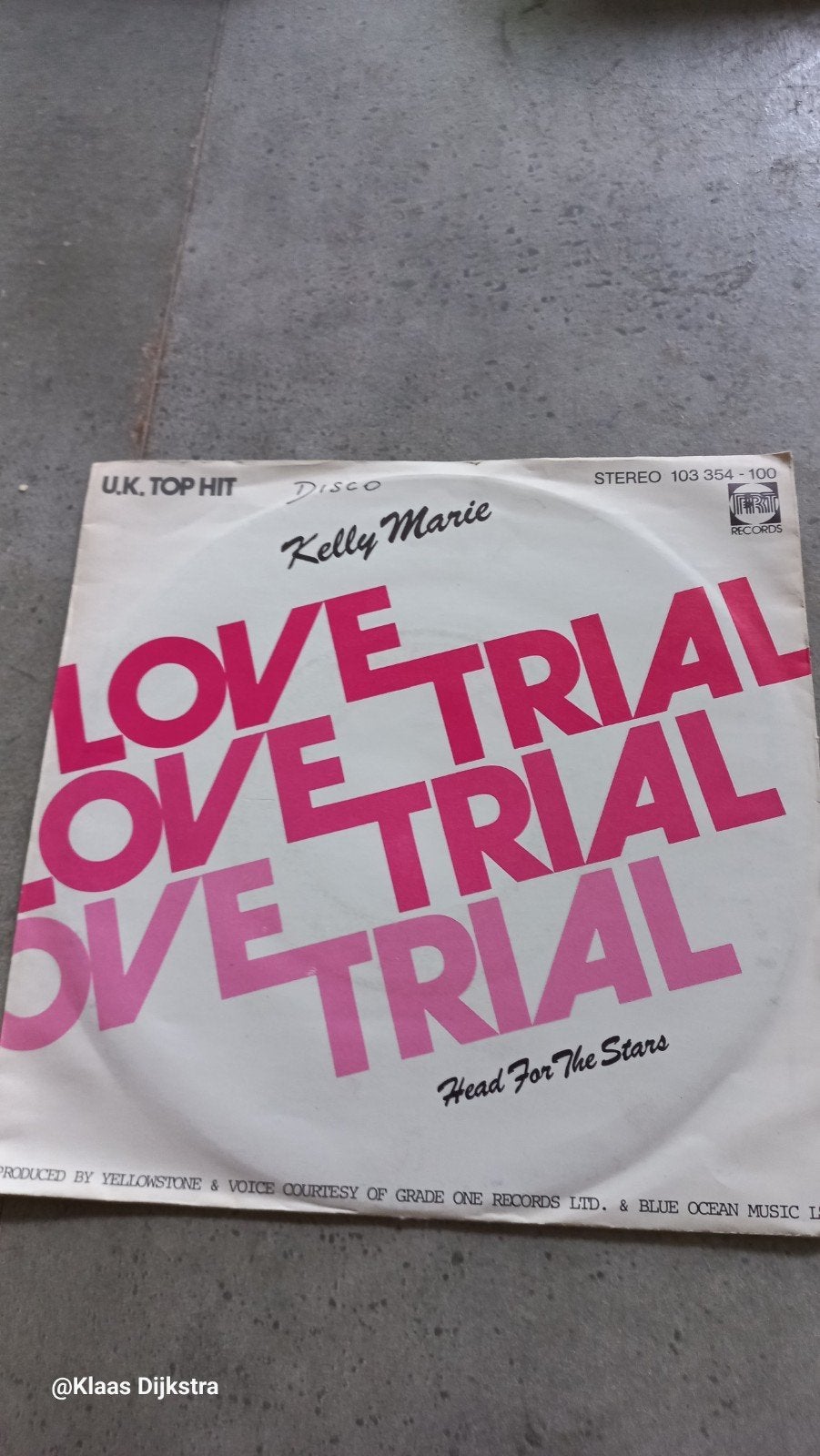 Kelly Marie - Love Trial, Ophalen of Verzenden, Gebruikt, 7 inch, Pop