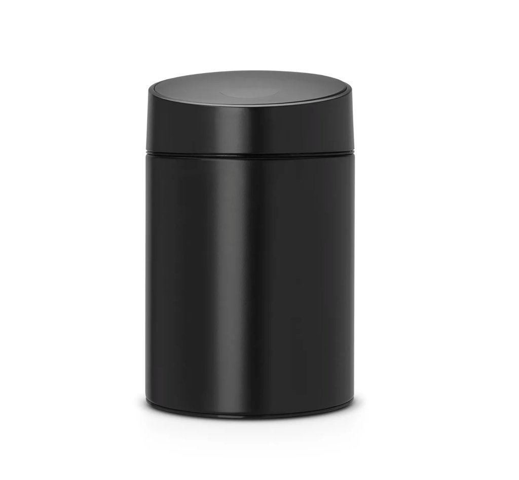 Brabantia wandafvalemmer Slide Bin 5L mat zwart, Ophalen, Zo goed als nieuw, Minder dan 10 liter, Metaal