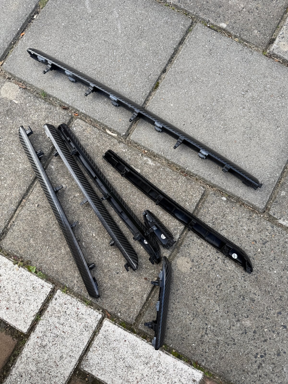 Audi RS3 2017 Originele Carbon Sierlijsten/deurlijsten Set, Auto-onderdelen, Ophalen of Verzenden, Gebruikt, Audi