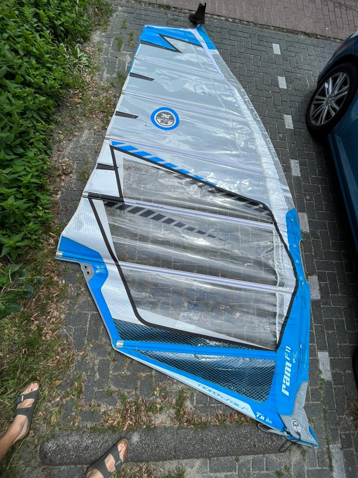 North Sails Ram F11 7.0, Gaastra pilot 6.0, 460 mast C-30, Watersport en Boten, Windsurfen, Ophalen, Zo goed als nieuw, Mast