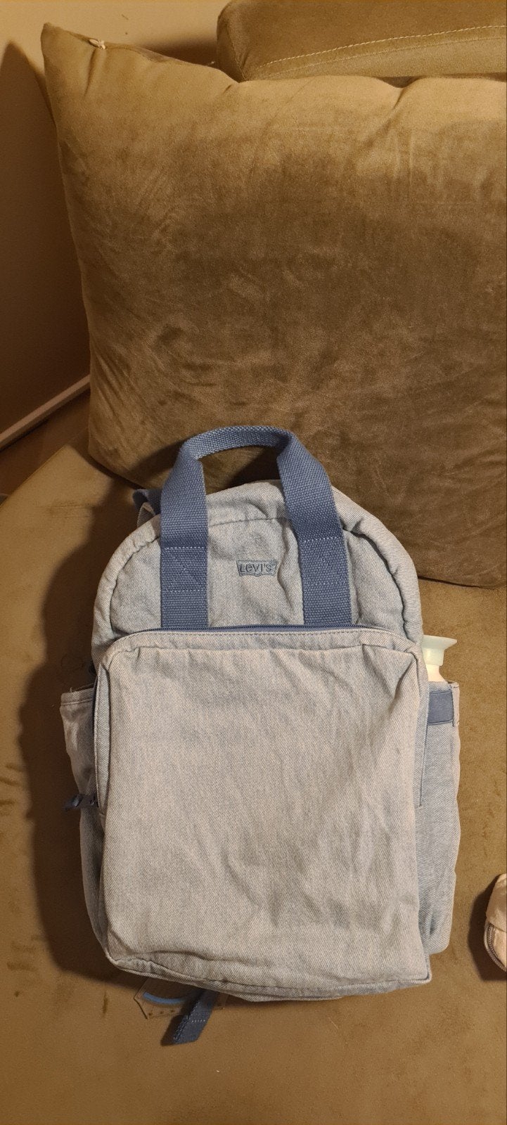 Levi's rugzak lichtblauw, 25 tot 40 cm, Zo goed als nieuw, 30 tot 45 cm, Ophalen