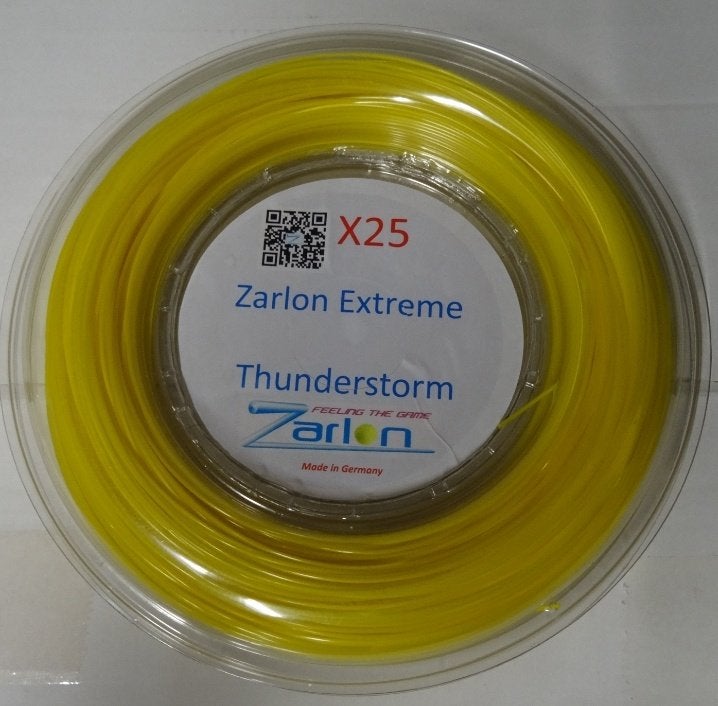 Tennis snaar: Zarlon Xtreme X8-Thunderstorm 1.25mm 200 m, Overige merken, Grip of Snaar, L00, Nieuw