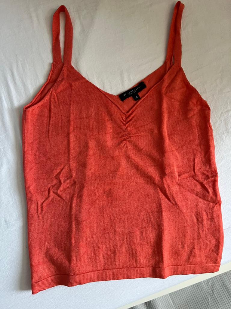 Koraal top, Oranje, Ophalen of Verzenden, Zo goed als nieuw, Maat 36 (S)