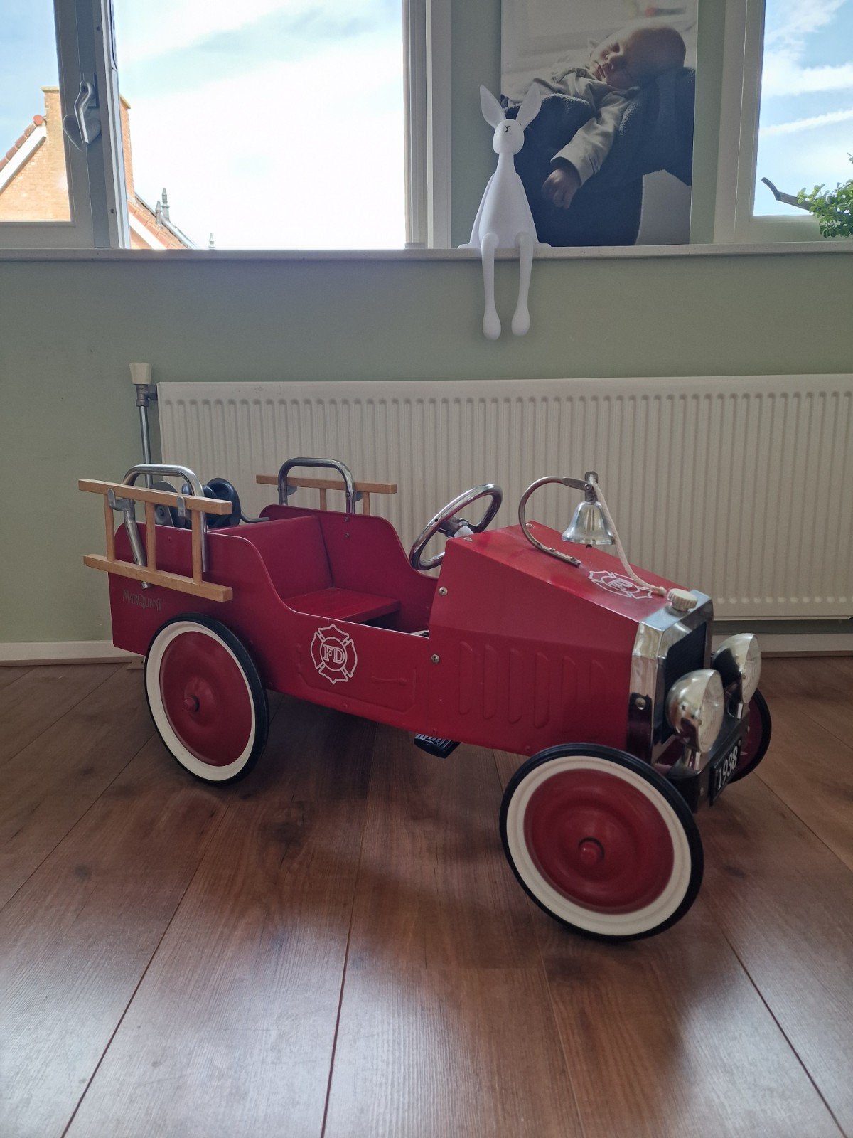 Marquant Brandweerauto Trapauto - Vintage Stijl, Ophalen of Verzenden, Zo goed als nieuw