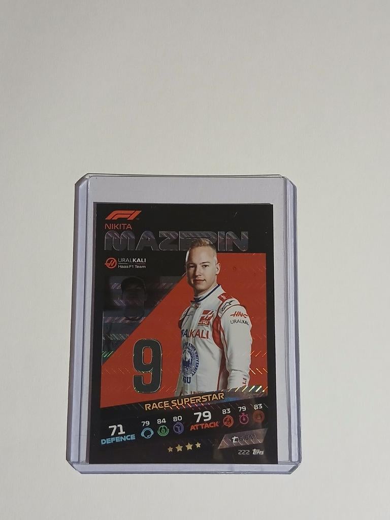 Nikita Mazepin Race Superstar Topps Turbo Attax 2021 F1, Hobby en Vrije tijd, Verzamelkaartspellen | Overige, Ophalen of Verzenden