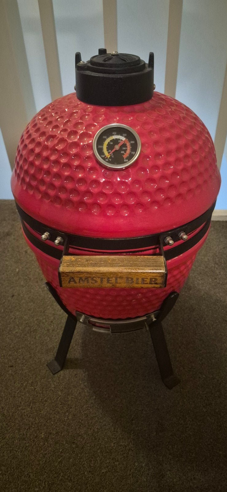 Compacte Amstel Bier Kamado BBQ - Nieuw in doos!, Tuin en Terras, Ophalen of Verzenden, Nieuw, Amstel Bier