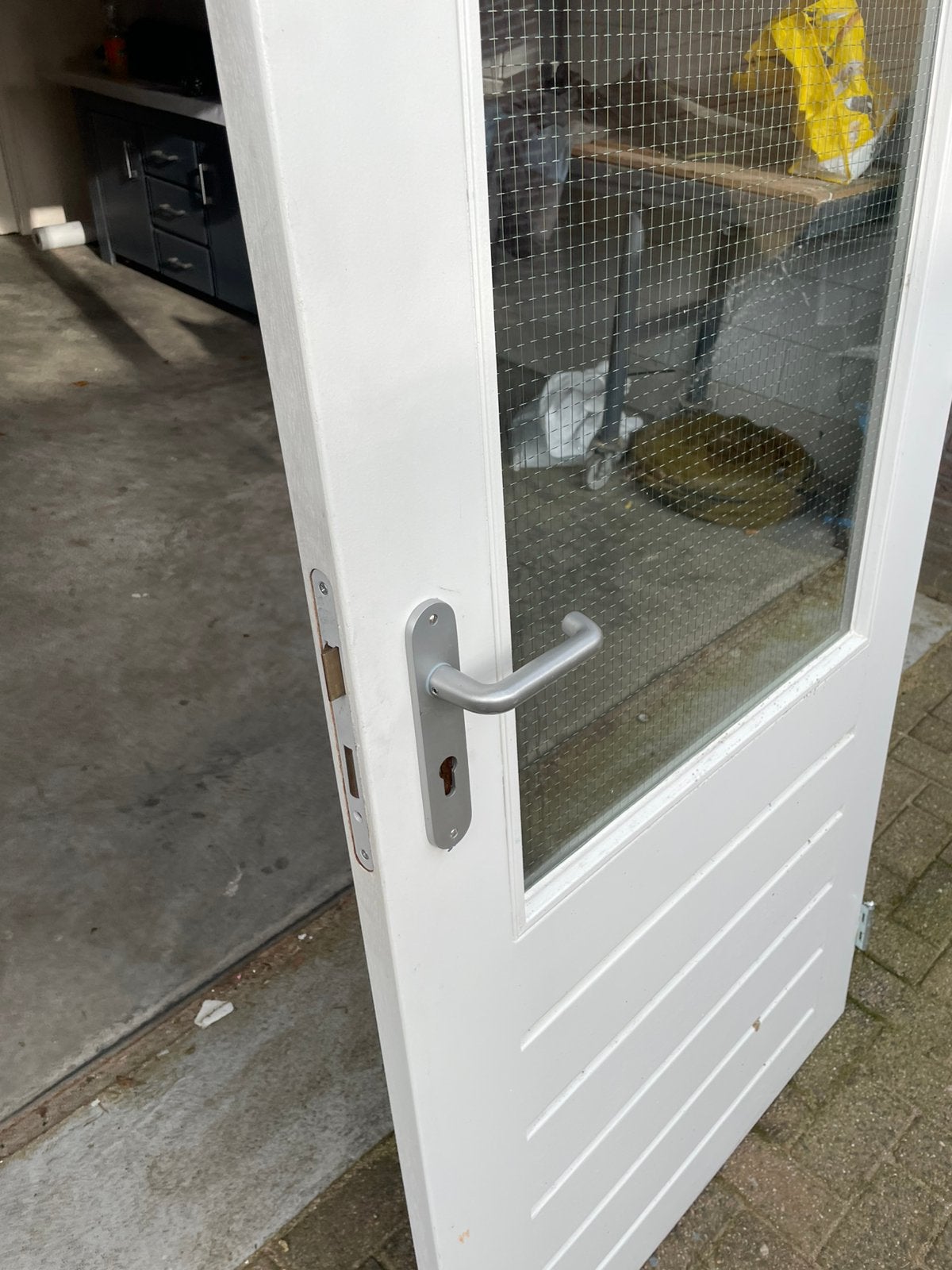 Buitendeur schuurdeur, Ophalen, 200 tot 215 cm, Glas, Buitendeur