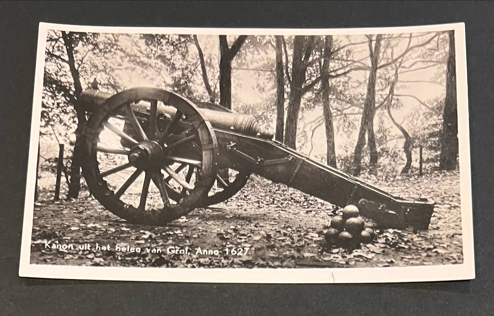 Ansichtkaart: Kanon uit het beleg van Grol, Anno 1627, Verzamelen, Ophalen of Verzenden, 1920 tot 1940, Ongelopen, Politiek en Historie