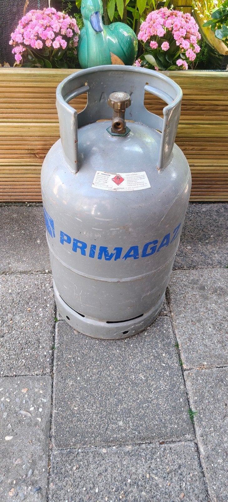 Grote Primagaz gasfles (2 stuks beschikbaar), Ophalen, Gebruikt