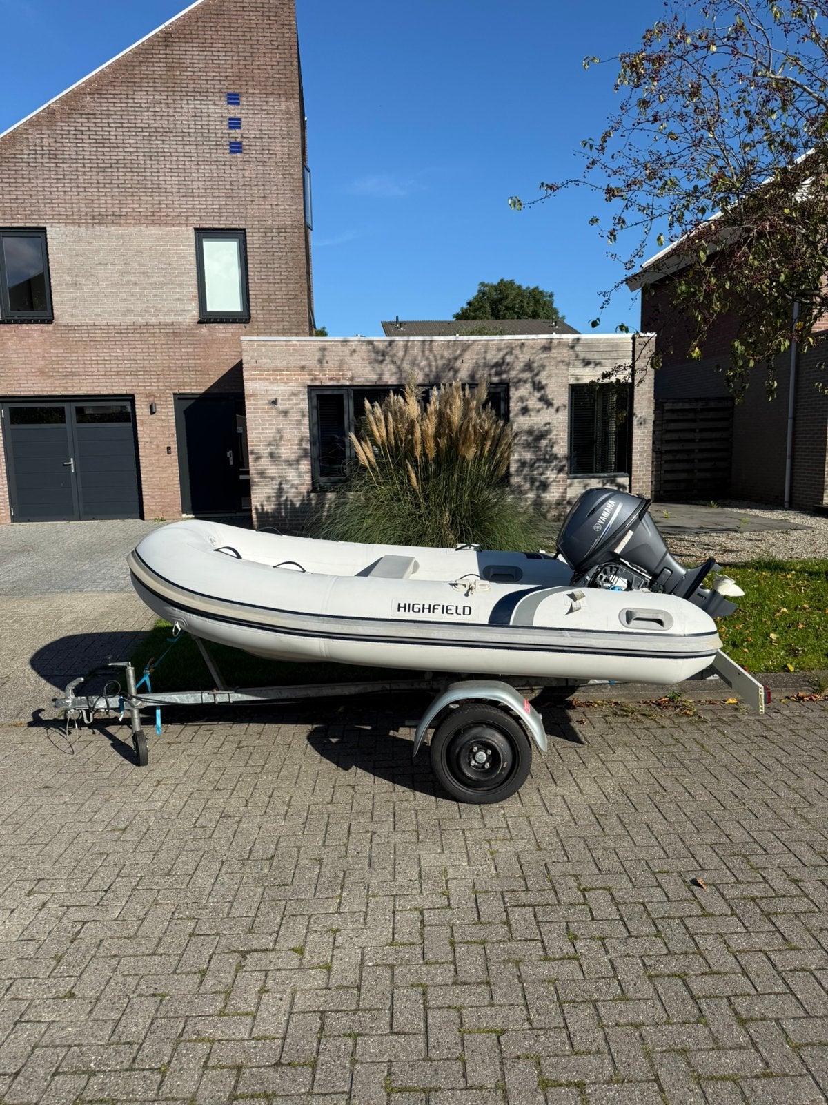Highfield 310 RIB+ Yamaha 20PK+ trailer – compleet vaarklaar, Ophalen, Zo goed als nieuw, Motor en Techniek, Motorboot