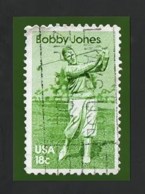 Golf Bobby Jones USA Amerika Golfbaan Postzegel Sport., Ophalen of Verzenden, 1980 tot heden, Ongelopen, Sterren en Beroemdheden