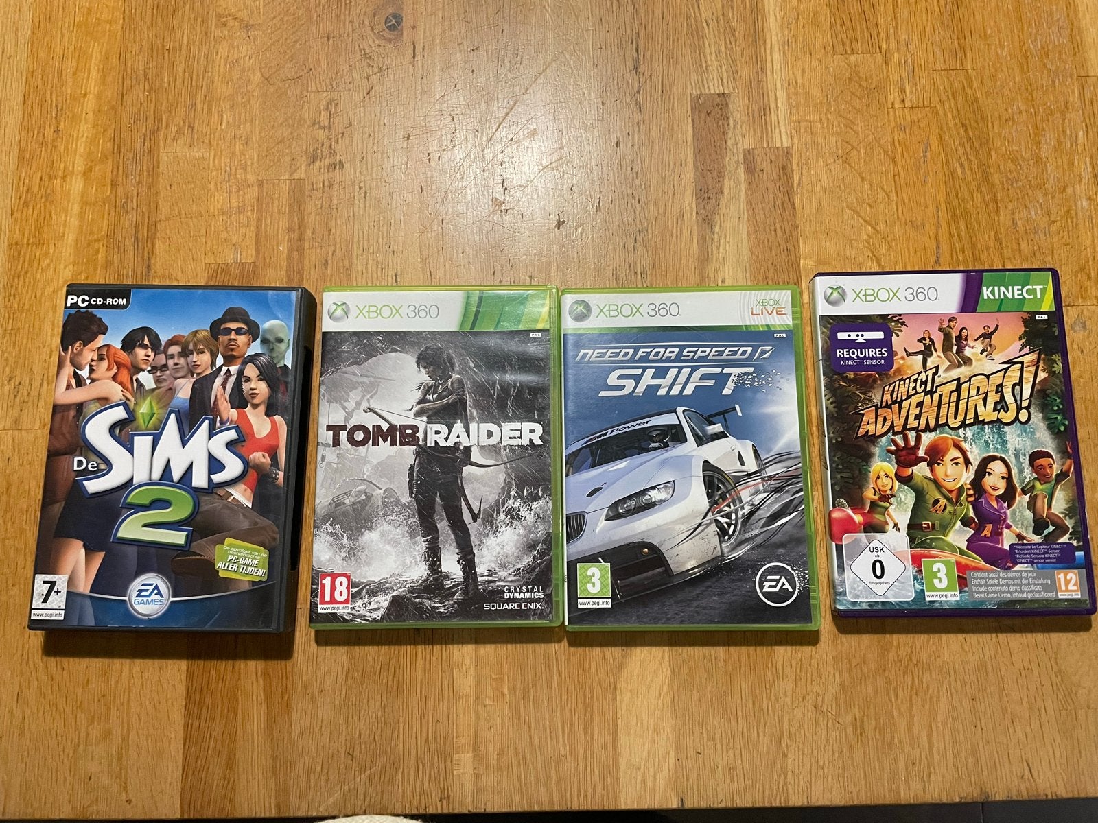 PC & Xbox 360 Games: De Sims 2, Tomb Raider, NFS Shift, Kine, Spelcomputers en Games, 1 speler, Ophalen of Verzenden, Gebruikt