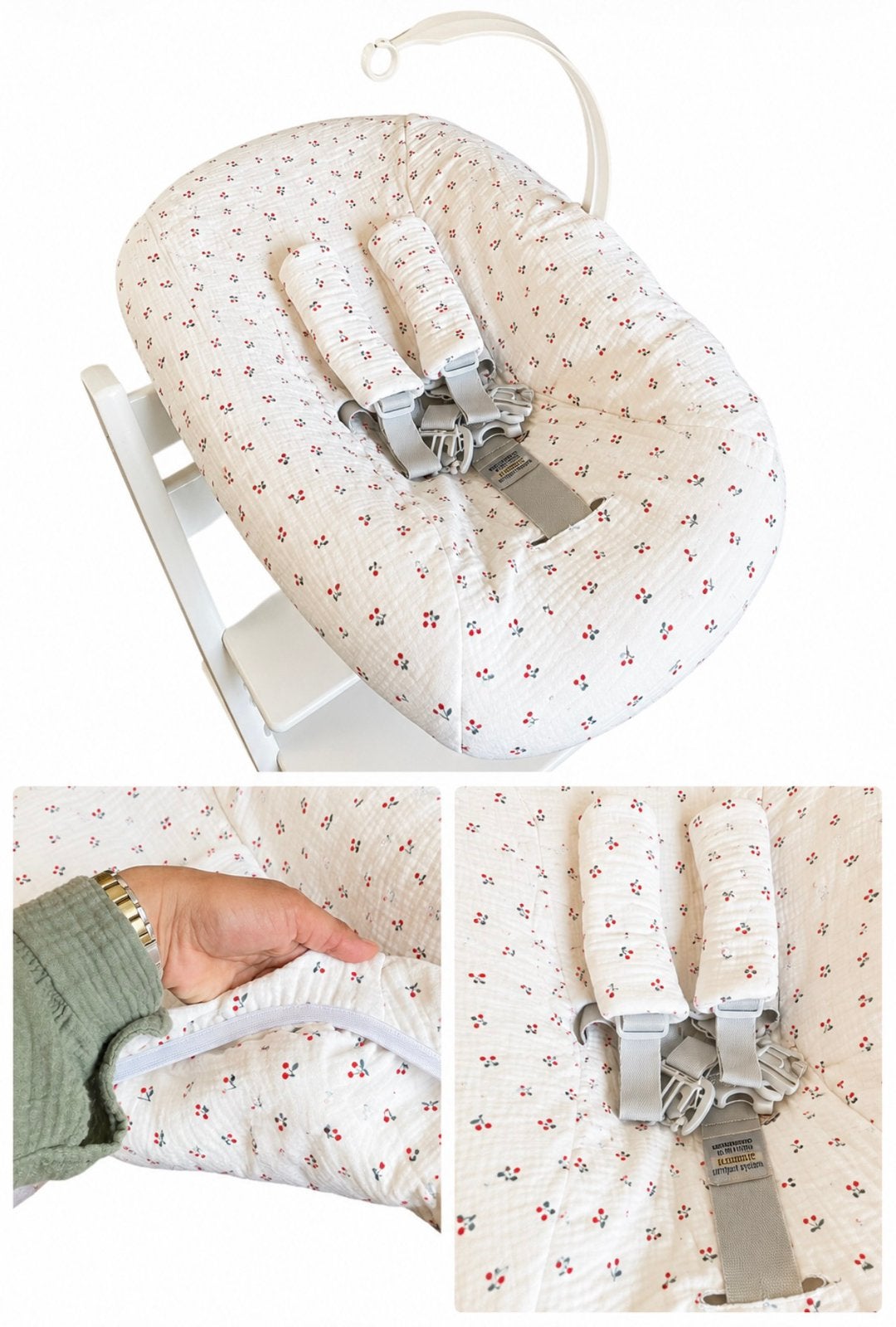 Kersen Hoes voor Newborn set van stokke tripp trapp, Ophalen of Verzenden, Zo goed als nieuw, Meegroeistoel, Stoelverkleiner