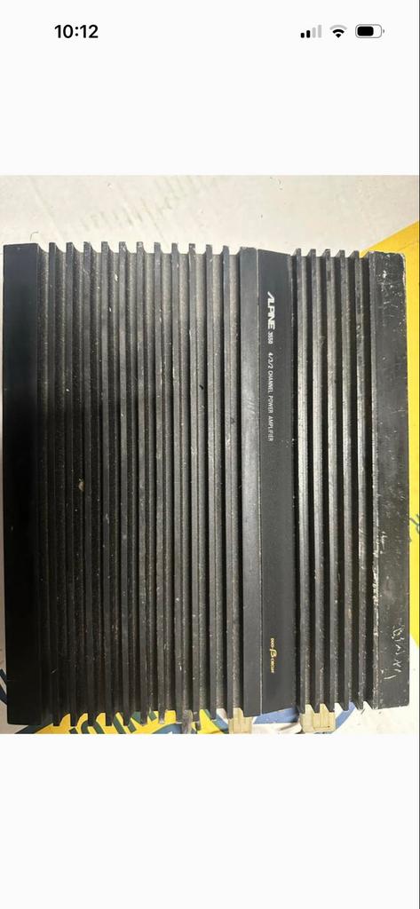 Alpine 3550 Oldskool 4/3/2 Kanaals Auto Versterker, Auto diversen, Autospeakers, Ophalen of Verzenden, Gebruikt