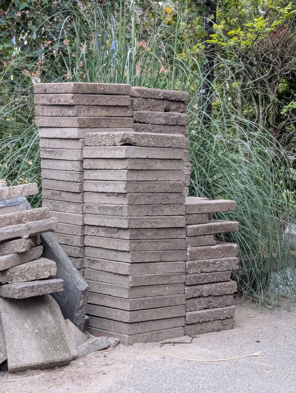 stoeptegels 30x30cm gratis, Ophalen, Gebruikt, Beton, Overige typen