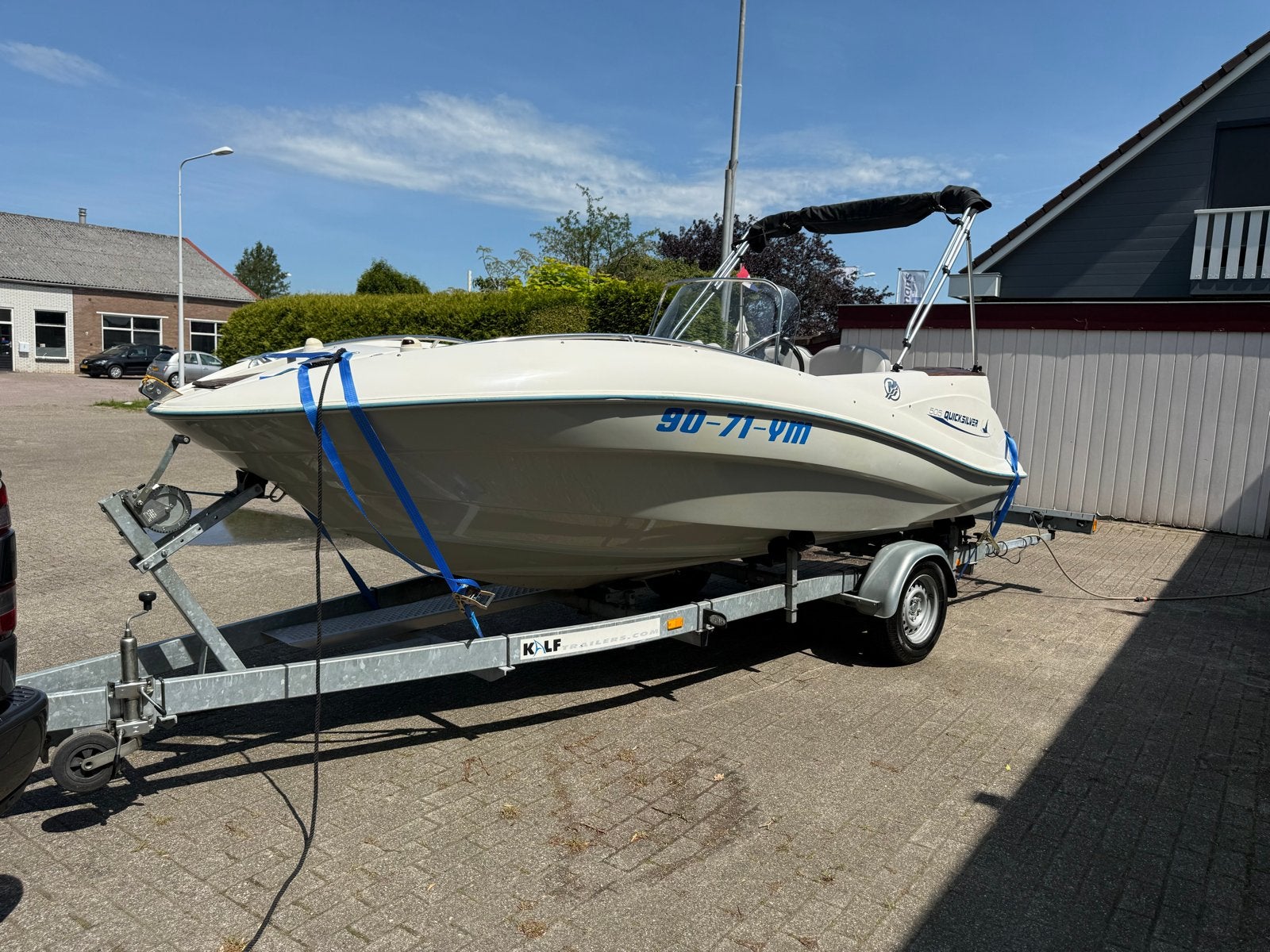 Quicksilver 505 Commander Mercury 115 pk EFI VAARKLAAR !, Watersport en Boten, Vis- en Consoleboten, Gebruikt, Quicksilver, Elektrische start
