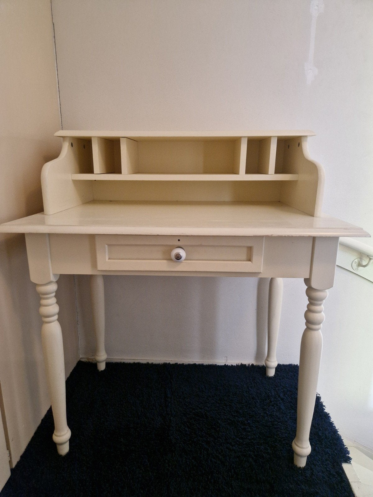 kaptafel, bureau, buro creme wit hout, Ophalen, 100 tot 150 cm, 50 tot 100 cm, Zo goed als nieuw