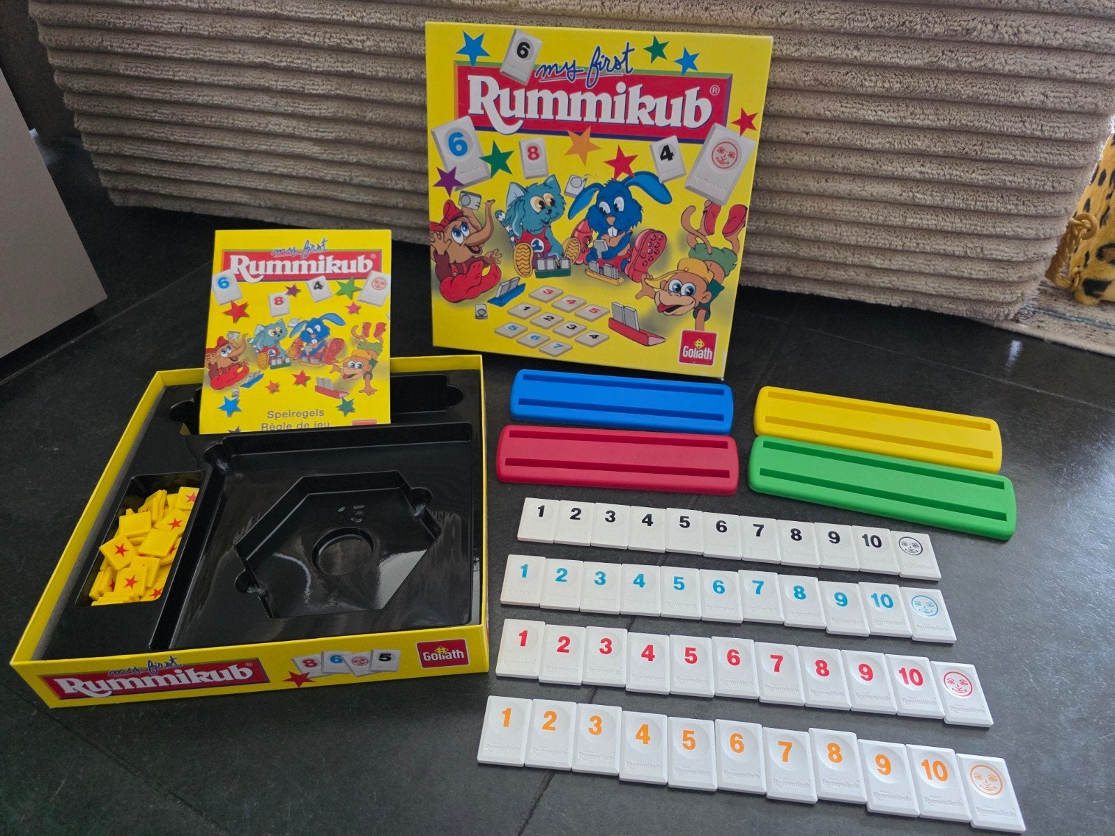 My First Rummikub - Educatief cijferspel voor kinderen, Een of twee spelers, Ophalen of Verzenden, Zo goed als nieuw, Goliath