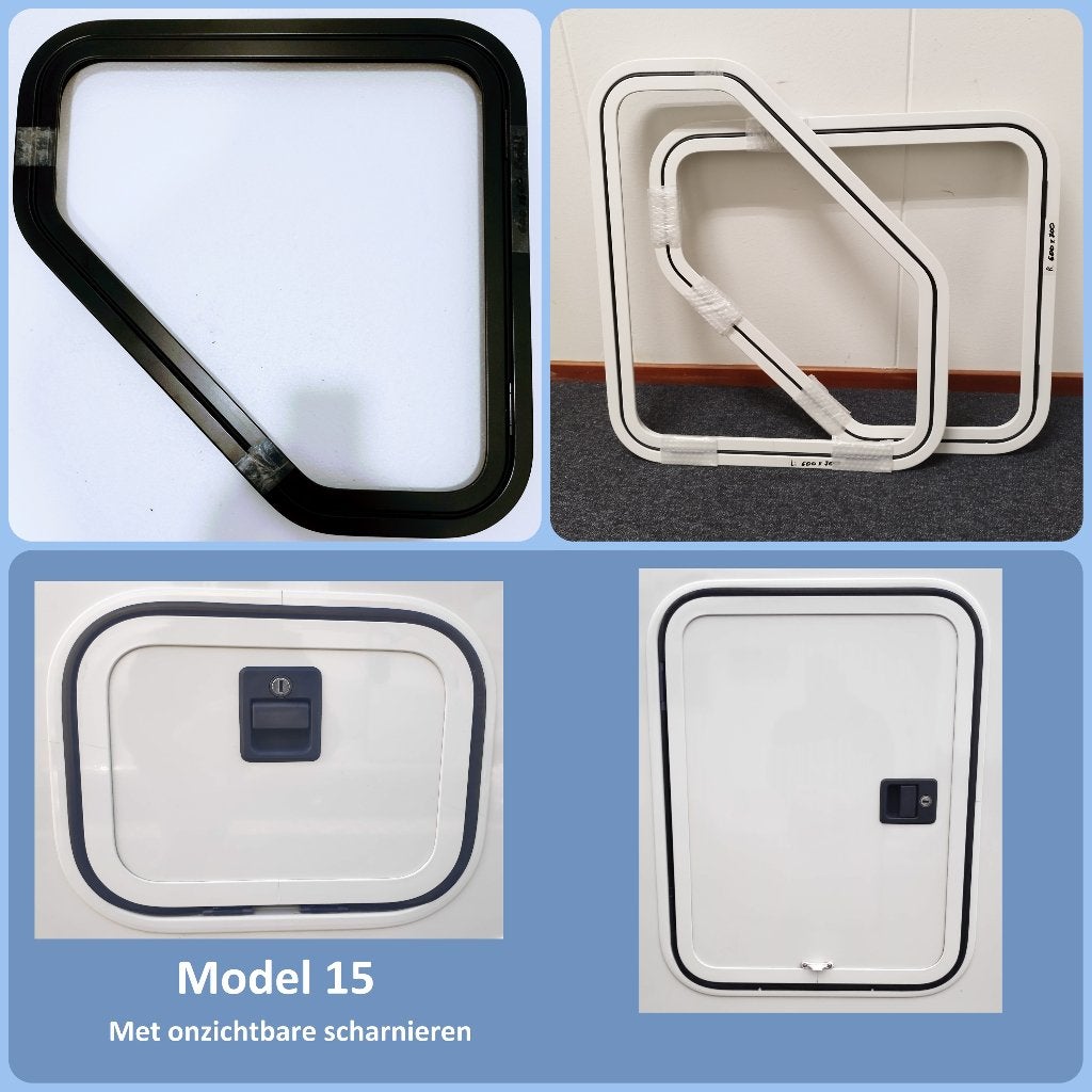 NIEUW!!! model 15 aluminium serviceluik of camper deur, Ophalen, Nieuw