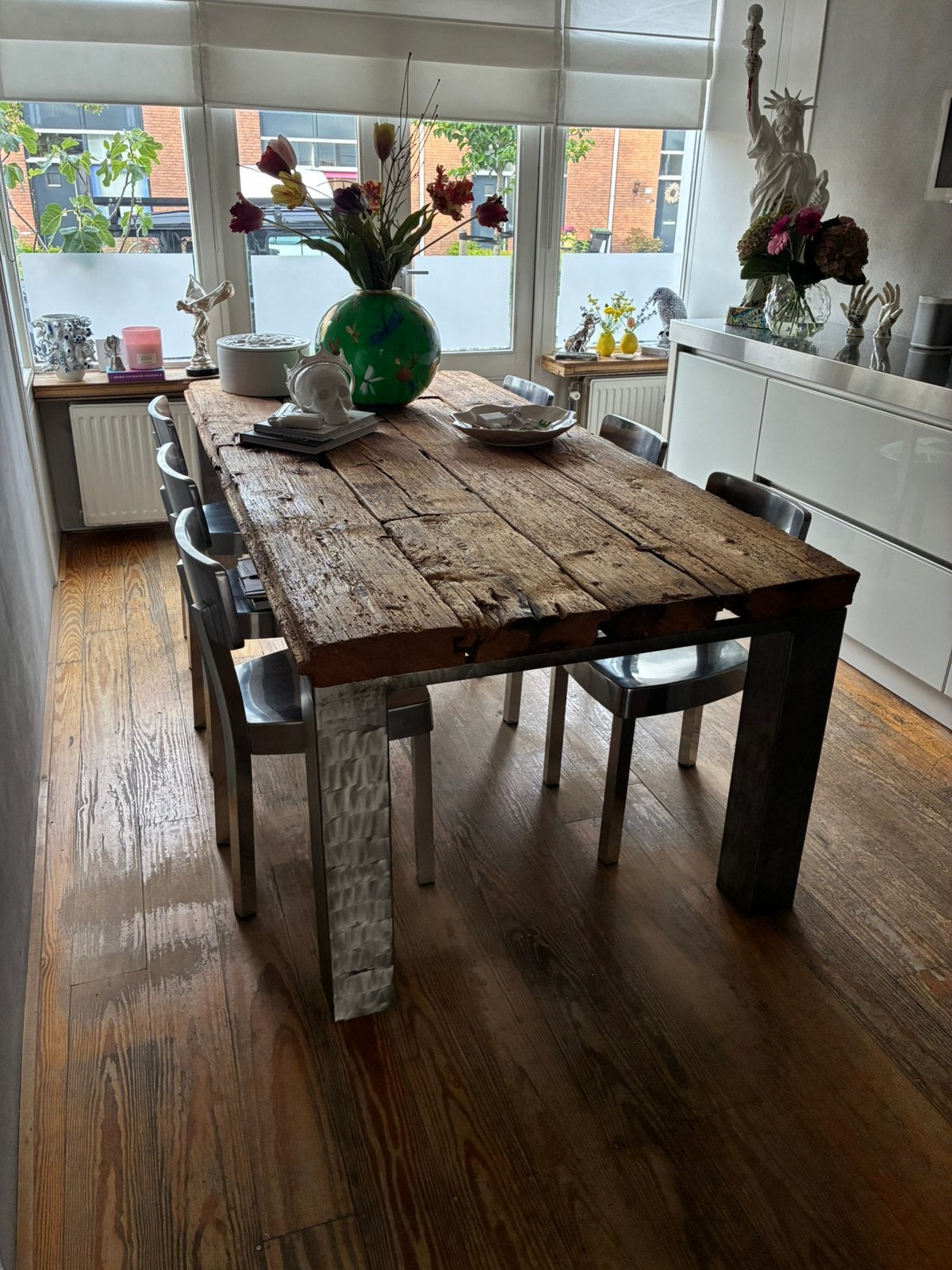 Eettafel hout, Ophalen, Rechthoekig, 50 tot 100 cm
