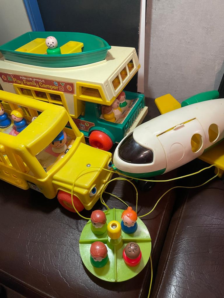 Veel vintage oud Fisher Price toys speelgoed MEERDERE DINGEN, Ophalen of Verzenden, Gebruikt