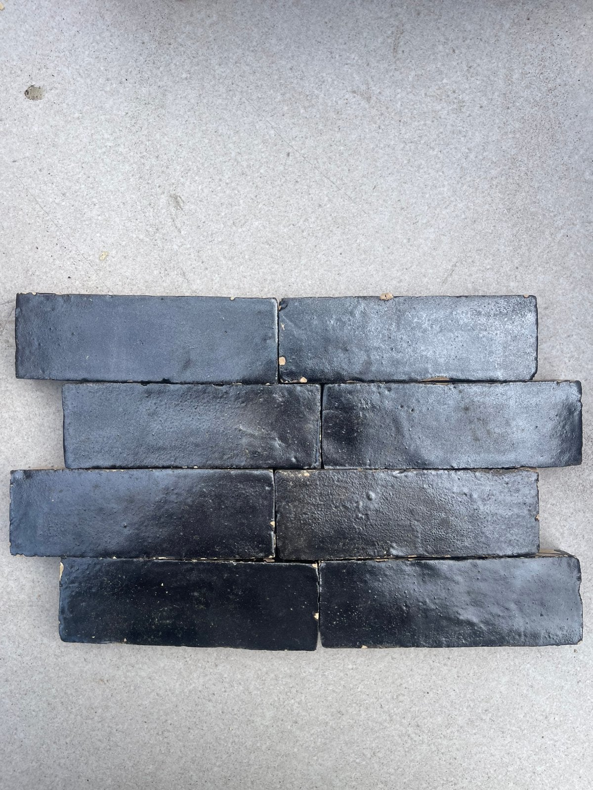 Handgemaakte Zellige Rabat Black 14x5 cm – Marokkaans, Doe-het-zelf en Verbouw, Ophalen, Minder dan 5 m², Wandtegels, Keramiek