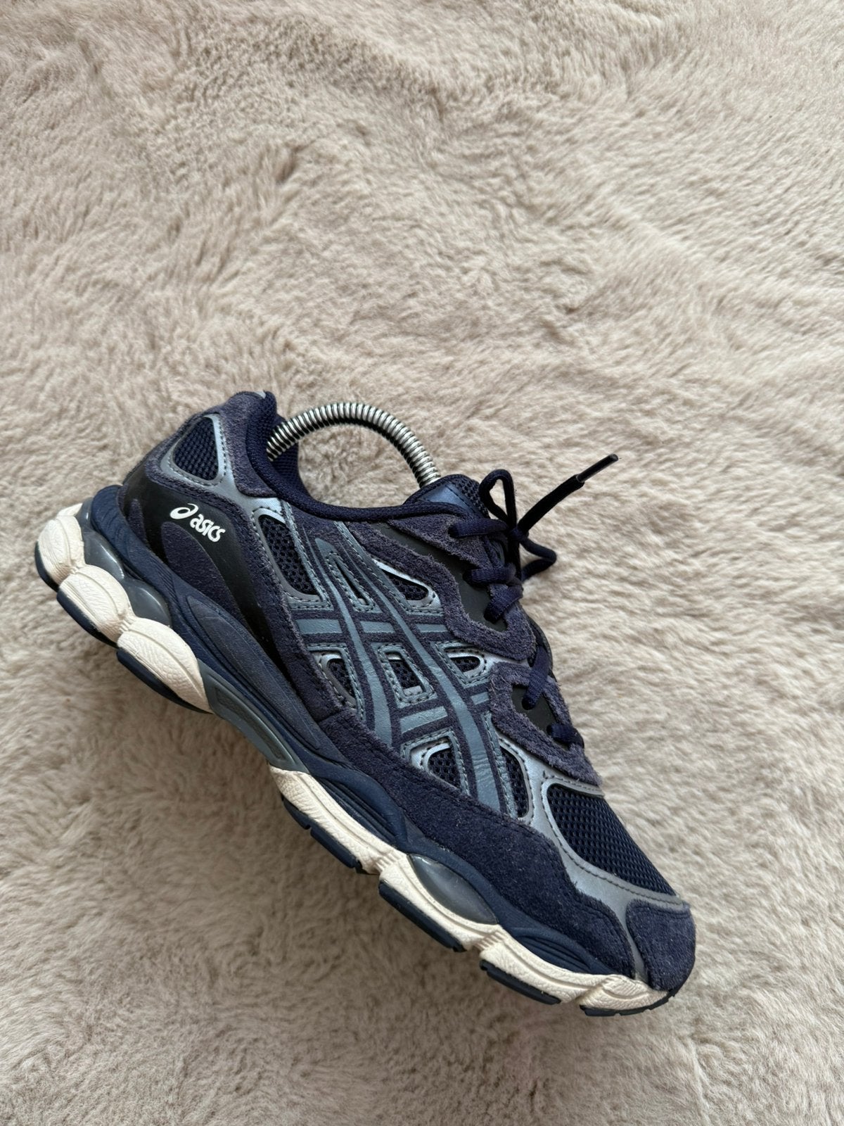 Asics gel nyc navy 40, Kleding | Heren, Ophalen of Verzenden, Gedragen, Blauw