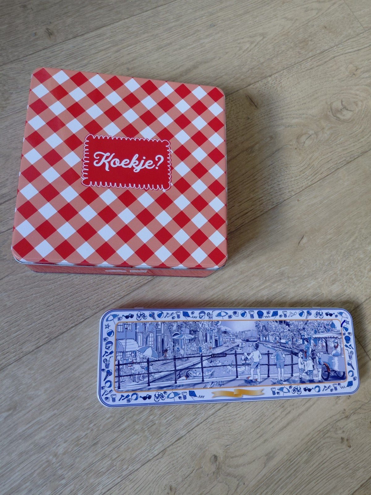 Koektrommel en stroopwafelblik, Ophalen of Verzenden, Gebruikt, Koek(jes), Verkade