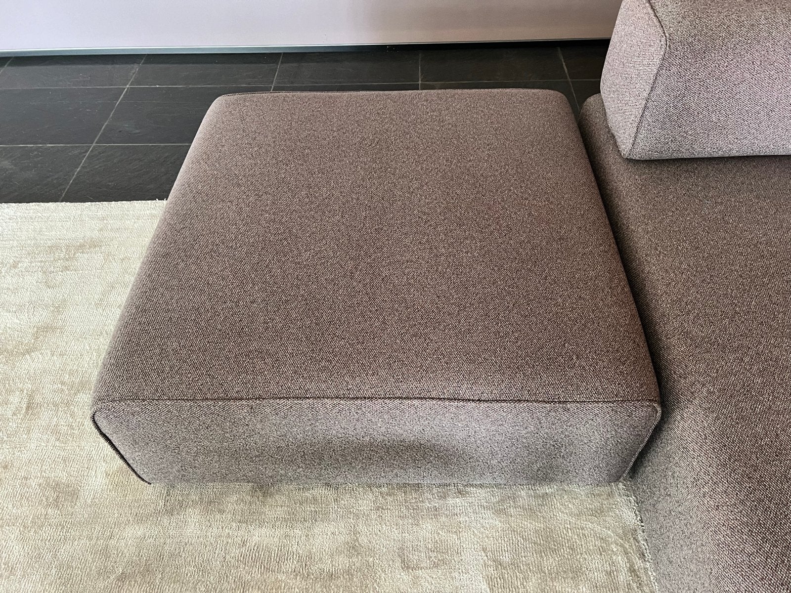 Leolux poef Ponton Next NIEUW, Huis en Inrichting, Vierkant, Ophalen of Verzenden, Zo goed als nieuw, 100 tot 125 cm