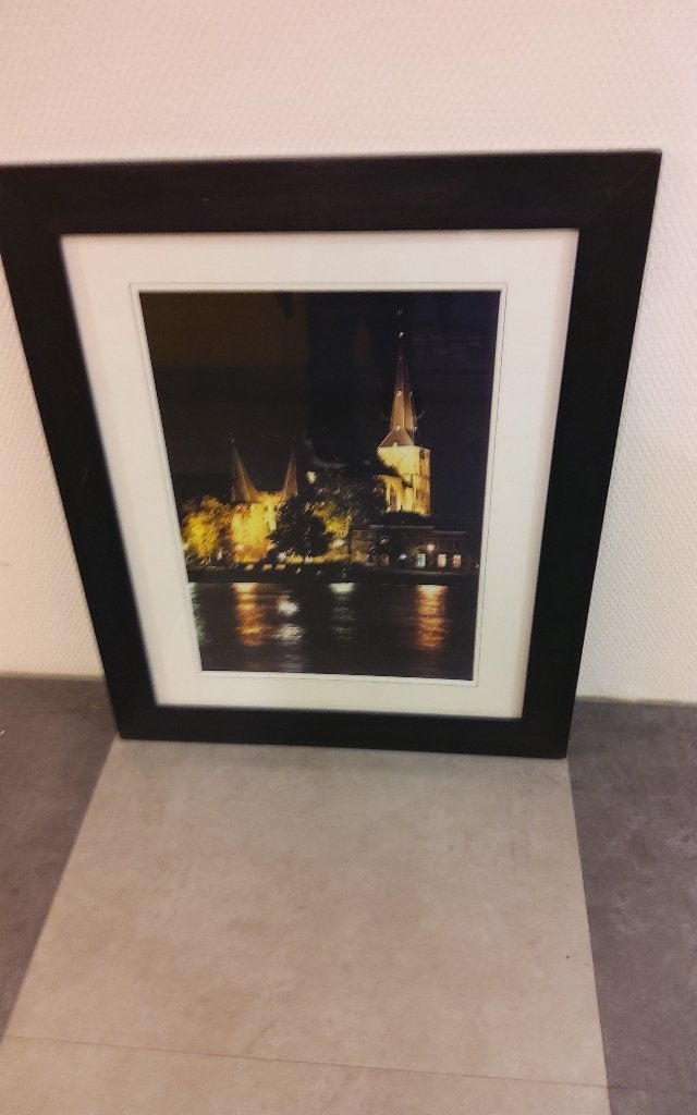 Foto in lijst met glas:ca.50x48cm, Antiek en Kunst, Ophalen