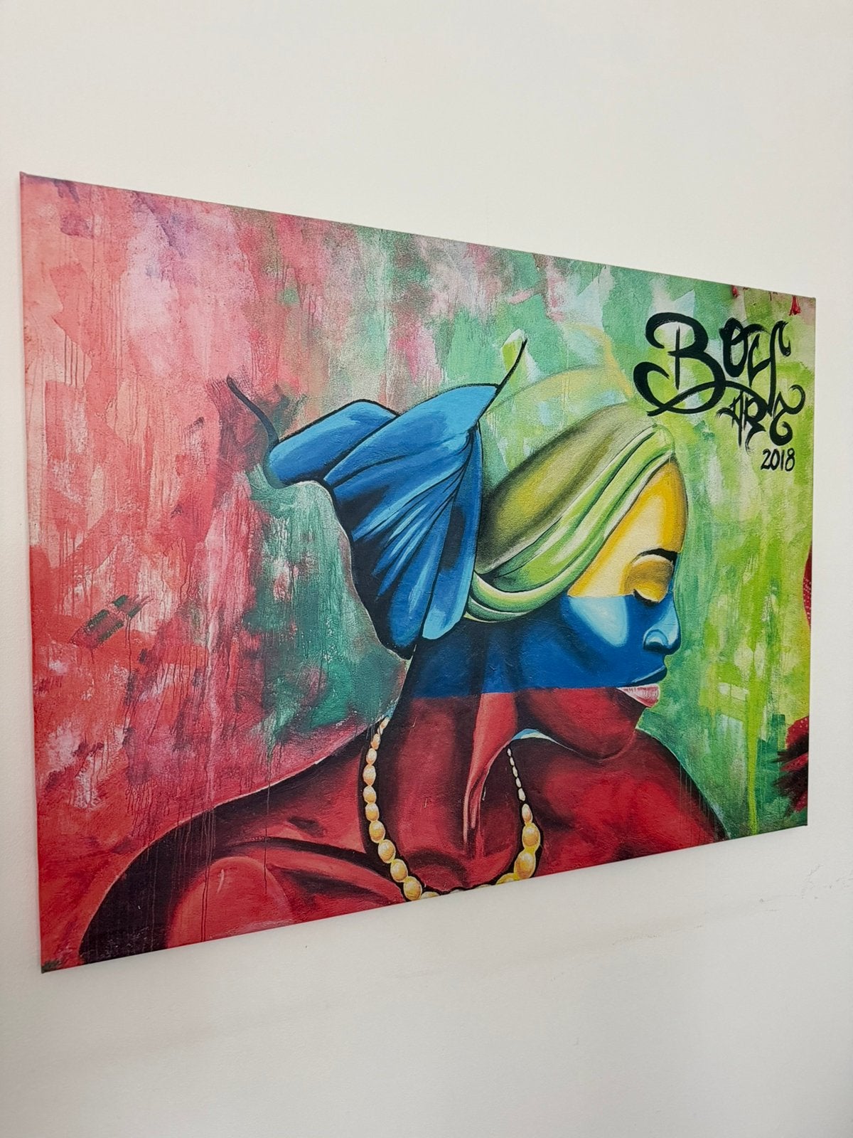 Schilderij Colombiaanse streetart, Ophalen