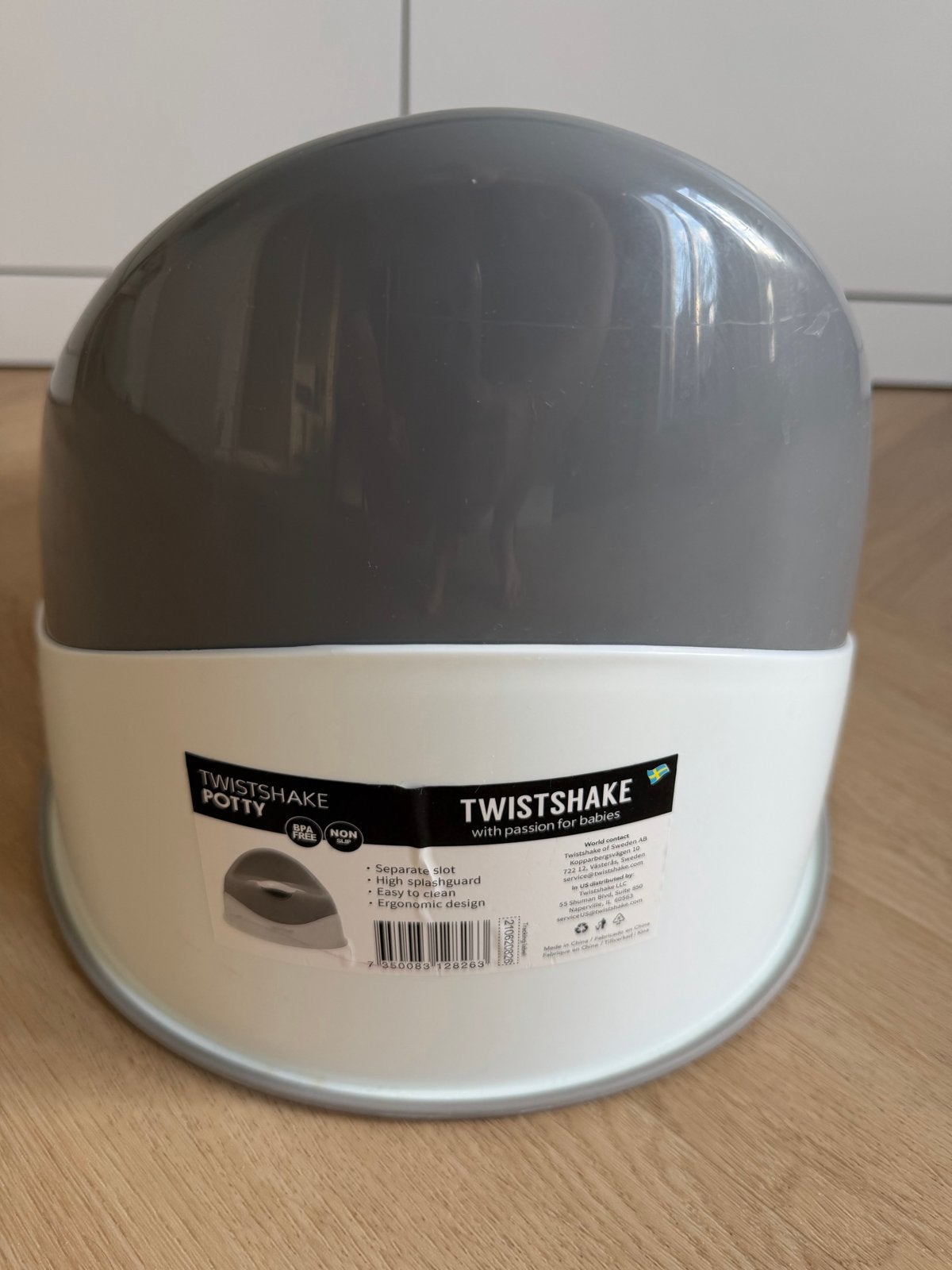 Twistshake Potje - Grijs/Wit, Ophalen, Zo goed als nieuw