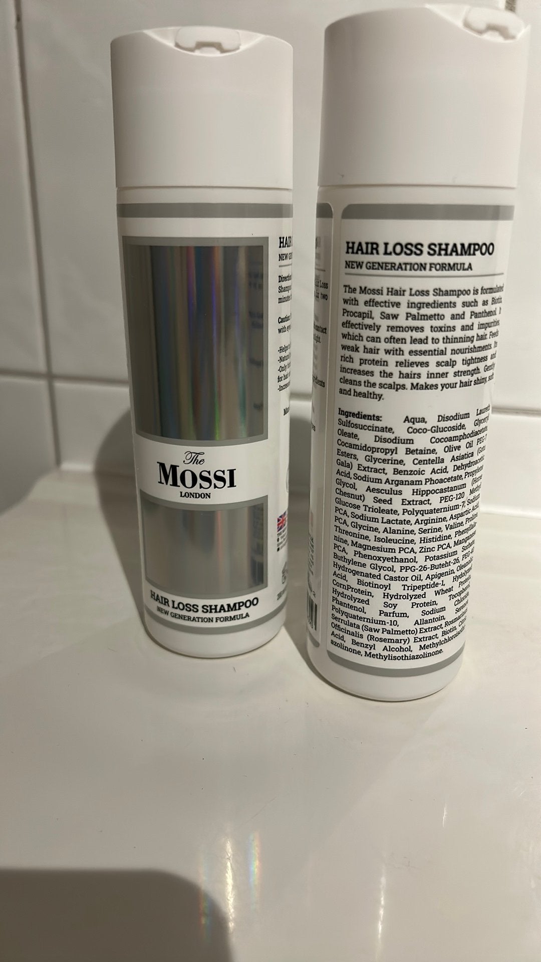 Mossie London Hair Loss Shampoo - Haaruitval Shampoo, Ophalen of Verzenden, Nieuw, Shampoo of Conditioner