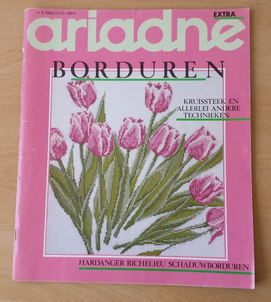 Ariadne Extra Borduren - nr.3 - 1986, Hobby en Vrije tijd, Patroon, Gebruikt, Ophalen of Verzenden, Handborduren