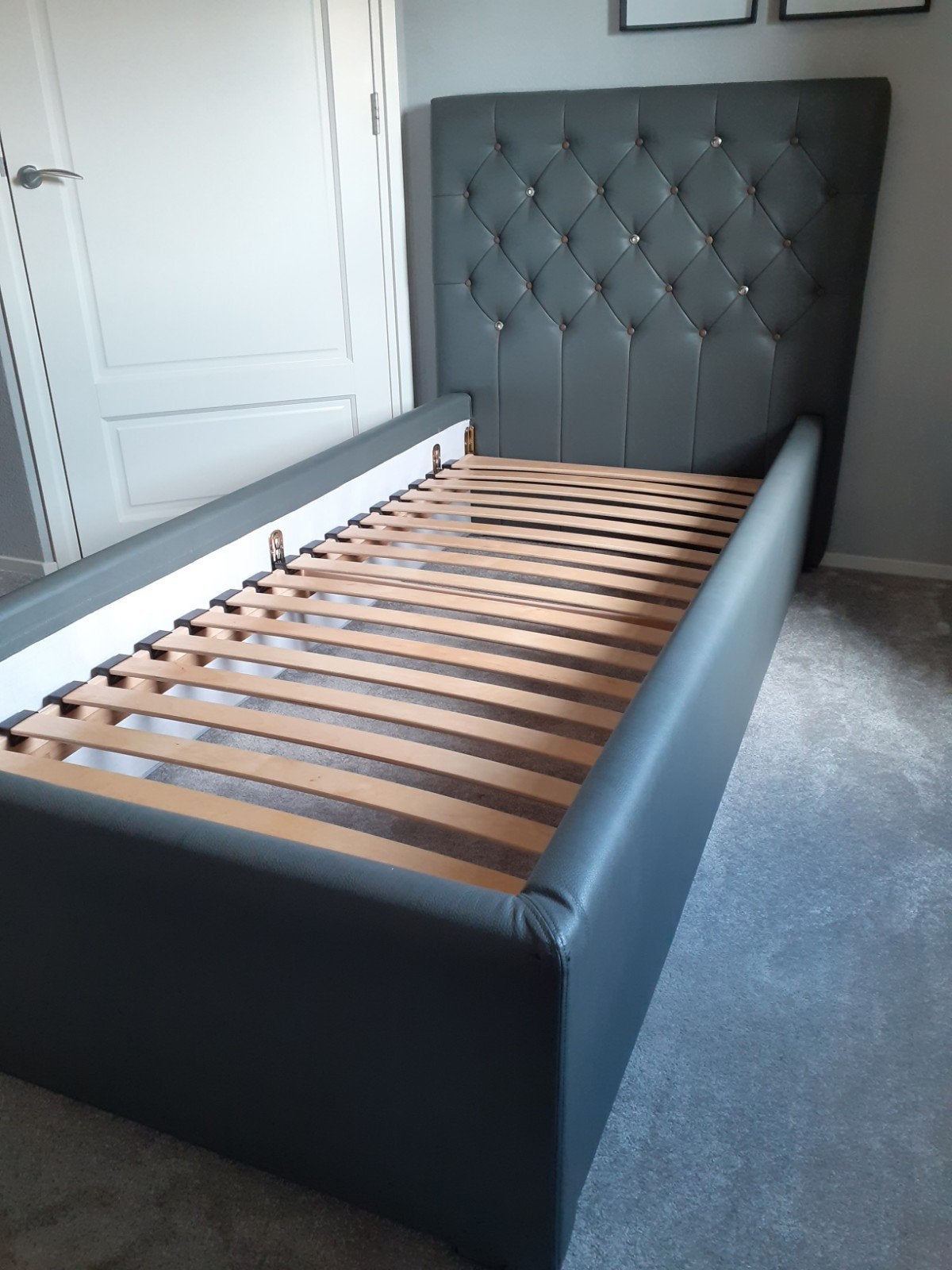 Bed 90 x 200, Ophalen, Overige materialen, Gebruikt, 90 cm