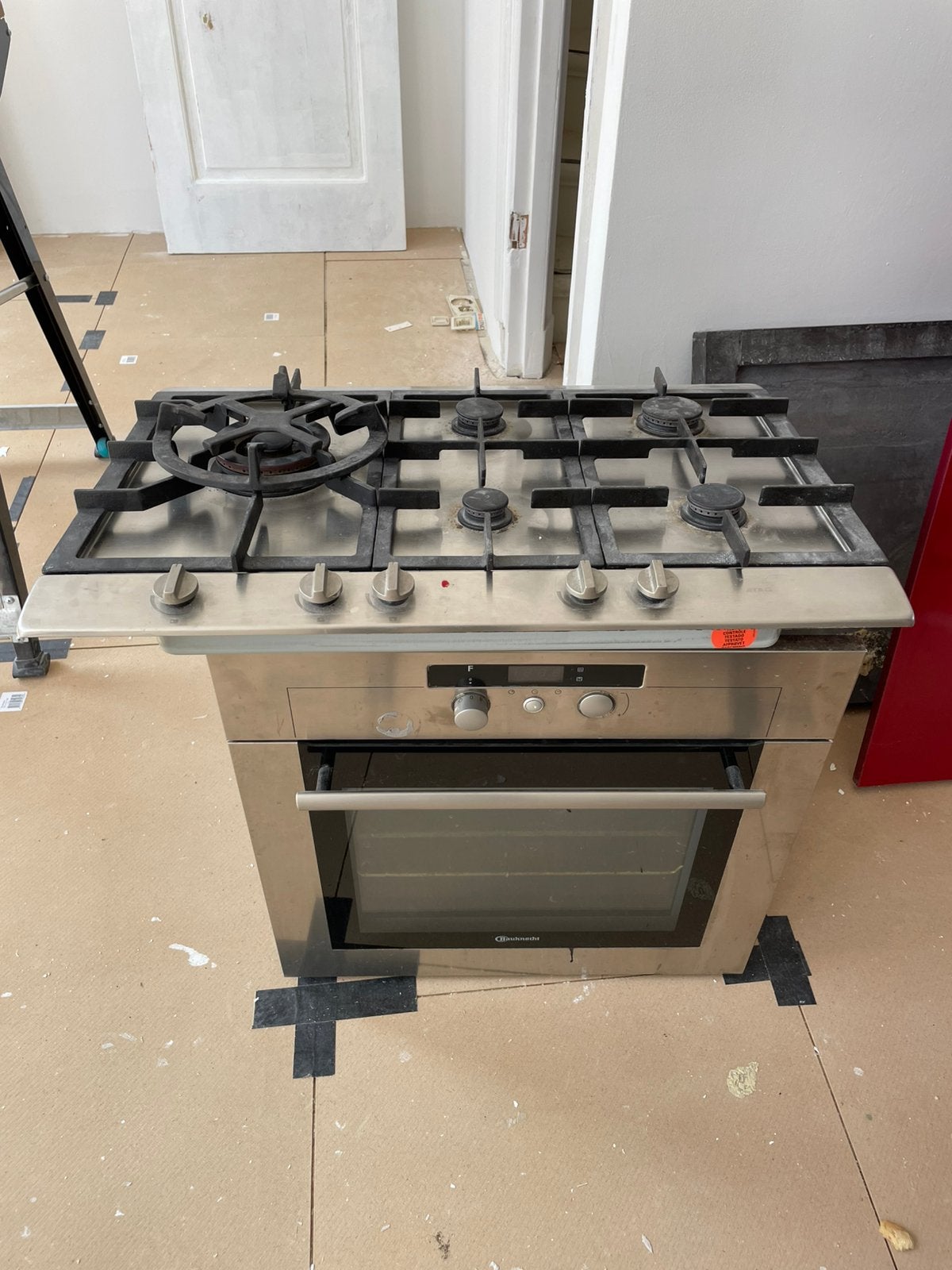 Inbouw oven en gasfornuis, Witgoed en Apparatuur, Fornuizen, Ophalen, Gebruikt, Minder dan 85 cm, Grill