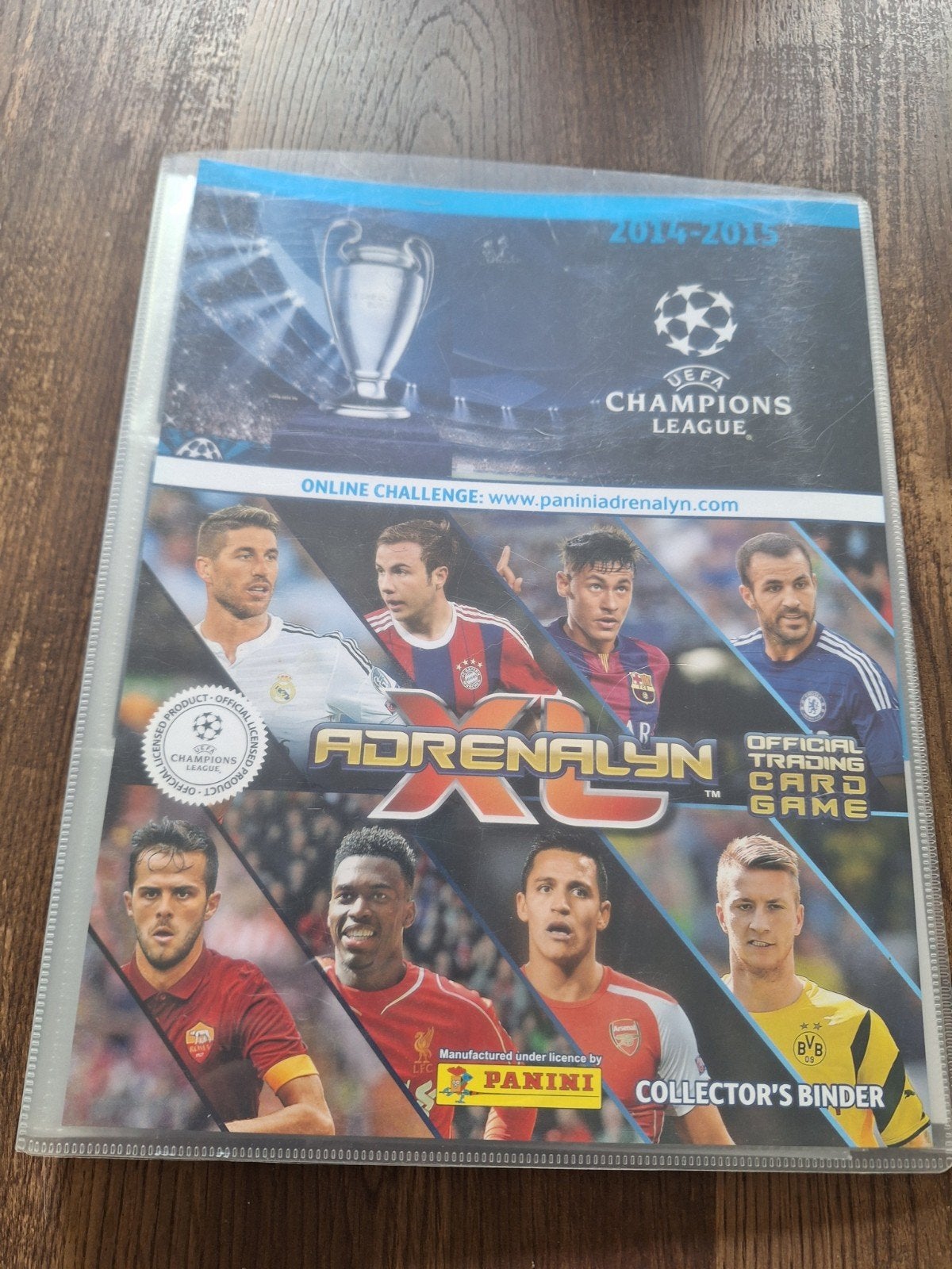 adrenalyn xl map met voetbalkaarten van de cl 2014/2015, Ophalen of Verzenden