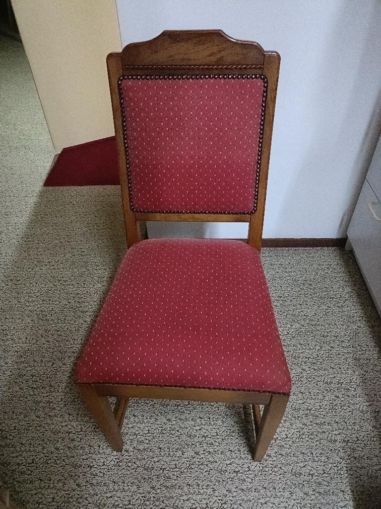 Klassieke houten eetkamerstoelen 4 stuks, Huis en Inrichting, Stoelen, Ophalen, Gebruikt, Bruin