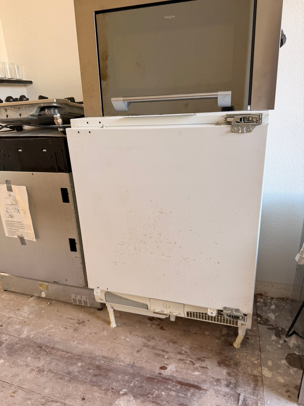 Pelgrim inbouw vriezer, Ophalen, Zo goed als nieuw, Inbouw, Minder dan 60 cm