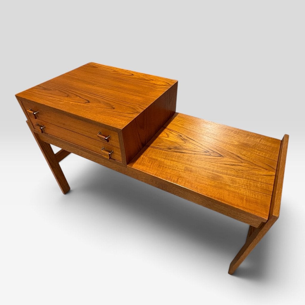 Scandinavische vintage telefoonbank / halmeubel | jaren 60, ?, Zo goed als nieuw, ?, ?