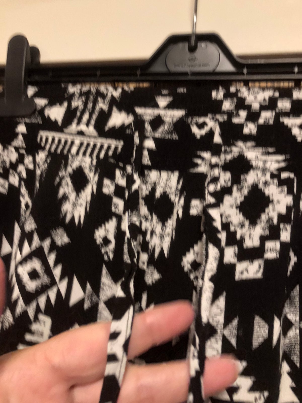 Zwart wit soepele broek print zakken mt 54/56 verstelbaar, Verzenden, Nieuw, Zwart, Broek of Spijkerbroek