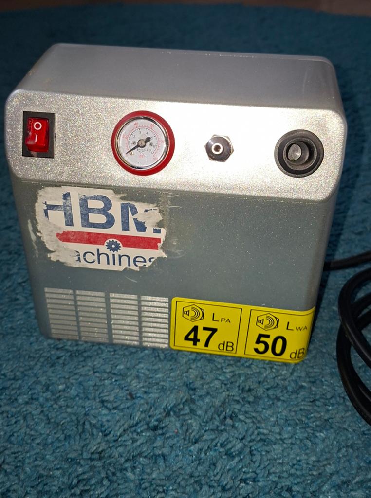 HBM mini airbrush compressor, Minder dan 25 liter, Ophalen, Minder dan 200 liter/min
