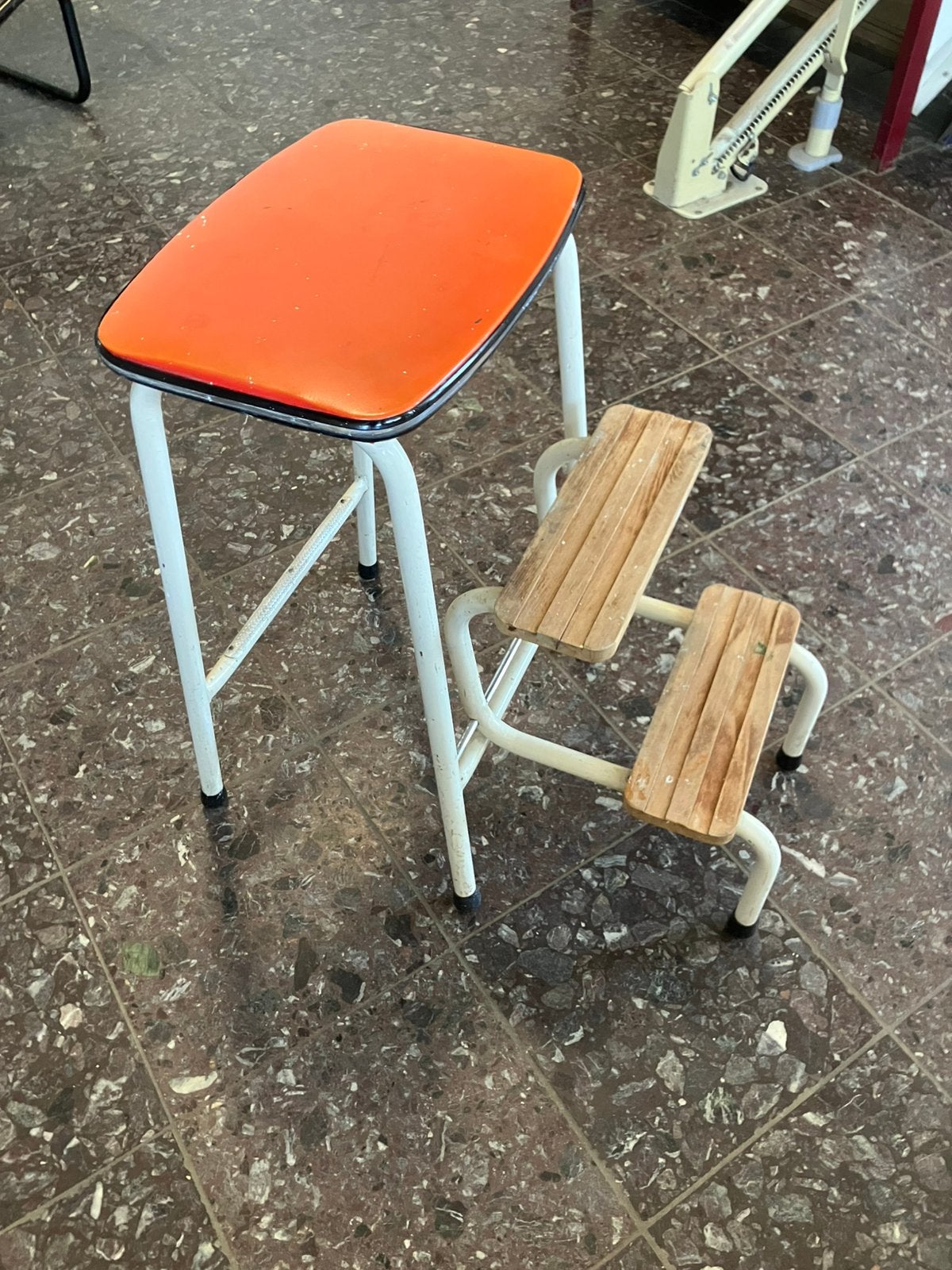 Vintage keukentrapje. Jaren 70 Brabantia, Ophalen, Gebruikt